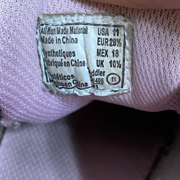 Disney Princess Light Up Sneakers Sz 11 Double Strap Kids Toddler Pink White - Picture 7 of 7